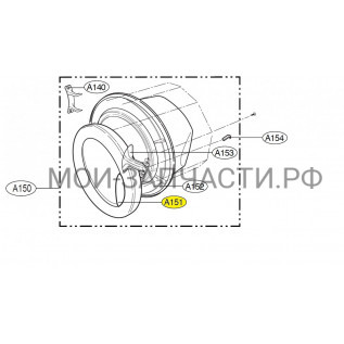 3212ER1018B Рамка люка стиральной машины LG E1289ND5
