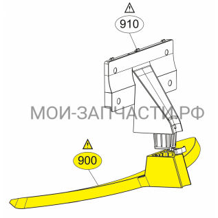 AAN75688605 Основание подставки телевизора LG 43UH676V