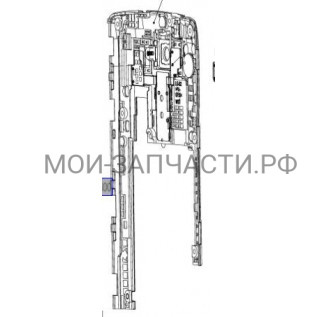 ACQ87172303 Крышка пластиковая смартфона LGD855