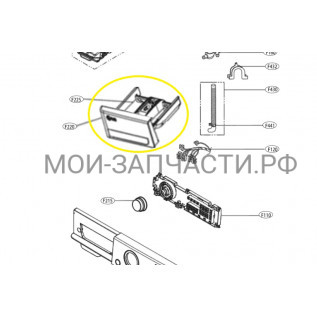 AGL74773908 Панель стиральной машины LG белая F12U2HDM0N