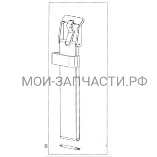 AJE73069001 Ремешок с дырочками, черный LGW110 G Watch R
