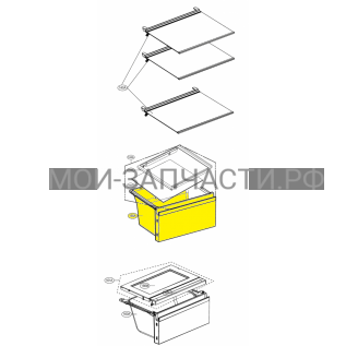 AJP73816705 Ящик холодильника LG GC-P207GARV