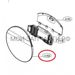 ADC75466858 Люк стиральной машины LG FH4G1JCH2N